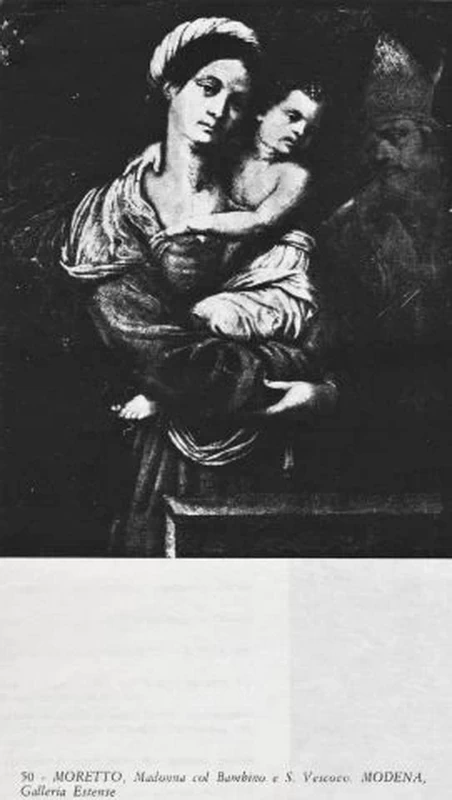 Il Moretto-259-Madonna con Bambino e santo vescovo-Milano